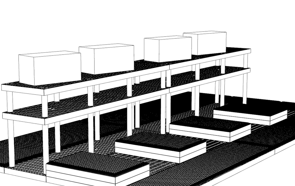 Line drawing of SPC Industrial displays.